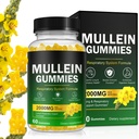 Mullein Gummies for Lung Detox, 2000mg Mullein Leaf Extract for Respirative & Digestive & Immune Support w/Quercetin, Bromelain, Elderberry & Marshmallow, Vegan 120 Gummies (1 bouteille 60 gommes) (1)