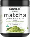 NatureBell Organic Matcha poudre de thé vert, 2 livres, non sucré avec Zero Sugar, grade culinaire, Potent Early Harvest, Fine Stone Ground – Vegan, All Purpose, Great for Matcha Latte