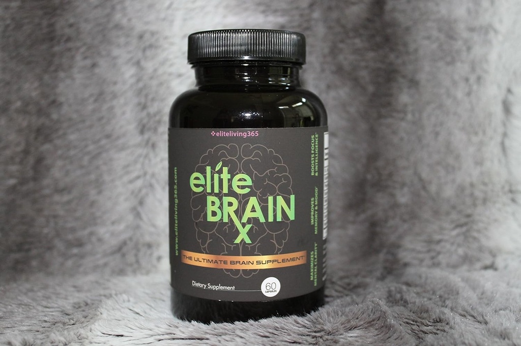 All Natural Cerveau Supplement – Augmente la clarté, Améliore la mémoire et l'humeur, Améliore la focalisation et l'intelligence - Nootrope formulé scientifiquement pour l'amélioration cognitive - Ginkgo Biloba - Elite BrainRx