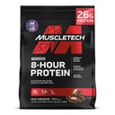 MuscleTech Platinum poudre de protéines 8 heures - 7 sources de protéines premium avec lactosérum et la protéine de caséine pour augmenter le poids musculaire, la force et l'amélioration de la récupération - chocolat au lait, 50 portions