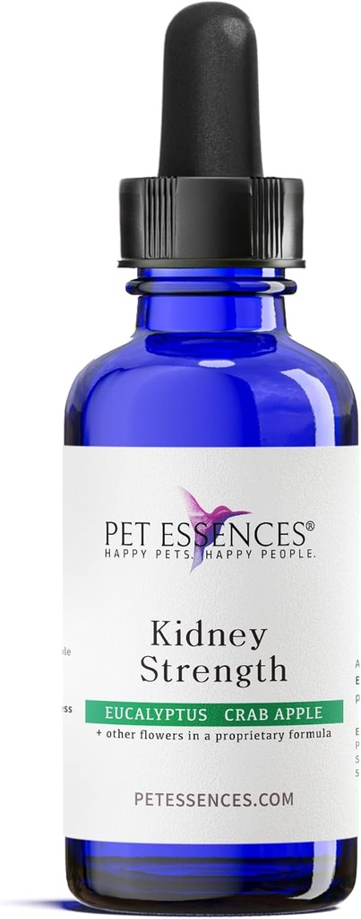 Soutien du rein pour les chiens, les chats et les chevaux - Essence de fleur de 1 oz pour l'équilibre émotionnel et le mieux-être physique - soutient la fonctionnalité, réduit la peur et améliore la vitalité