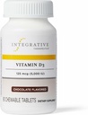 Thérapeutique intégrative Vitamine D3 125 mcg - Supplément de vitamine D pour la santé des os et le soutien immunitaire* - Sans gluten et sans lait - Saveur de chocolat, 90 comprimés à croquer (90 portions)