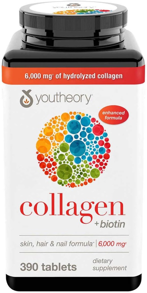 Théorie Collagène Plus Biotine, 390 comprimés (4 paquets)