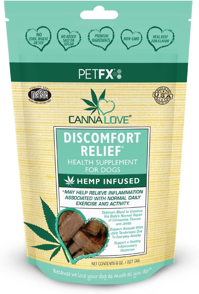 CannaLove Décomfort Relief Hemp Infused Supplément Sticks - 8oz Sac, Doctor Formulé