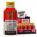 Fruit Punch Extra Strength Energy Shot 12 pk – 260mg Caféine naturelle B12 B6 – Energy & Focus Support – 2 portions Sans sucre Zéro calories Thé vert B-Vitamines Electrolytes Vegan – 1,93 fl oz