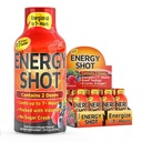 Fruit Punch Extra Strength Energy Shot 12 pk – 260mg Caféine naturelle B12 B6 – Energy & Focus Support – 2 portions Sans sucre Zéro calories Thé vert B-Vitamines Electrolytes Vegan – 1,93 fl oz