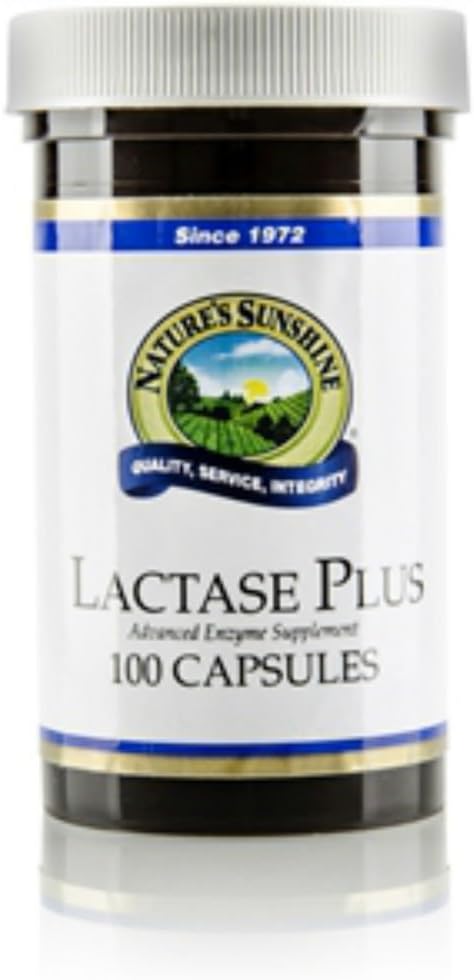 Nature's Sunshine Lactase Plus, 100 capsules
