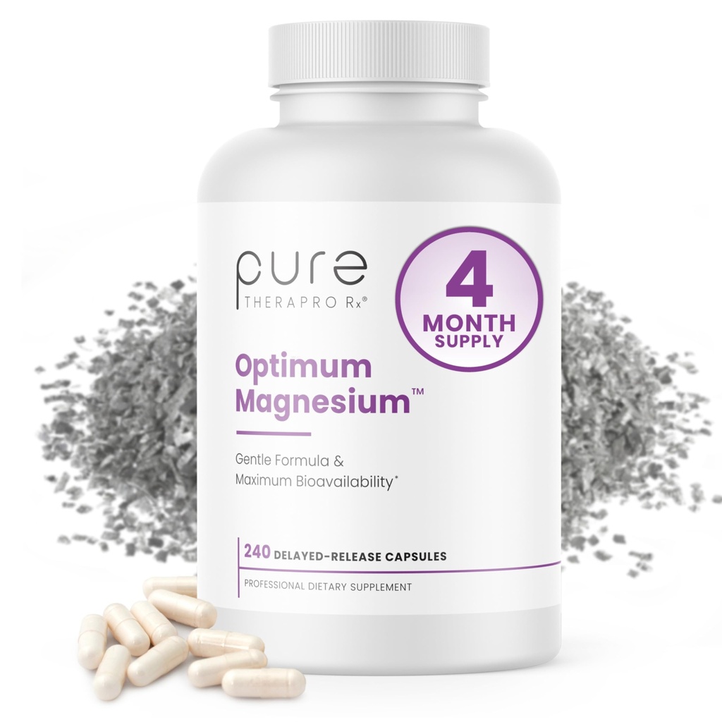 Pure TheraPro Rx Optimum Magnésium Lysinate Glycinate & Di-Magnésium Malate, Fabriqué aux États-Unis