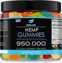 Gummies de chanvre – Aide à soutenir le sommeil, la paix et la détente - Haute force et soutien Tous les saveurs naturelles de fruits savoureux - Fabriqué aux États-Unis – 100ct