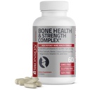Bronson Bone Health & Strength Complex* Formule de haute puissance 200 MCG de vitamine K2 comme MK7, Plus Calcium, Boron, Cisus Quadrangularis, Magnésium, Vitamine D3, et plus - Non-OGM, 60 comprimés