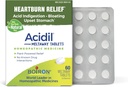 Boiron Acidil pour soulager le reflux acide, les brûlures d'estomac, l'indigestion et l'estomac relevé - 60 Compte