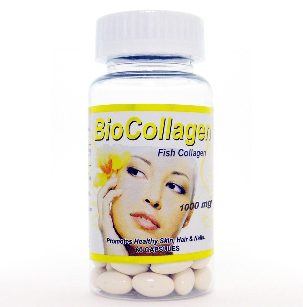 Biocollagène Bio Colagène Colageno Vitamine C Anti-vieillissement des cheveux de peau Os 1000mg