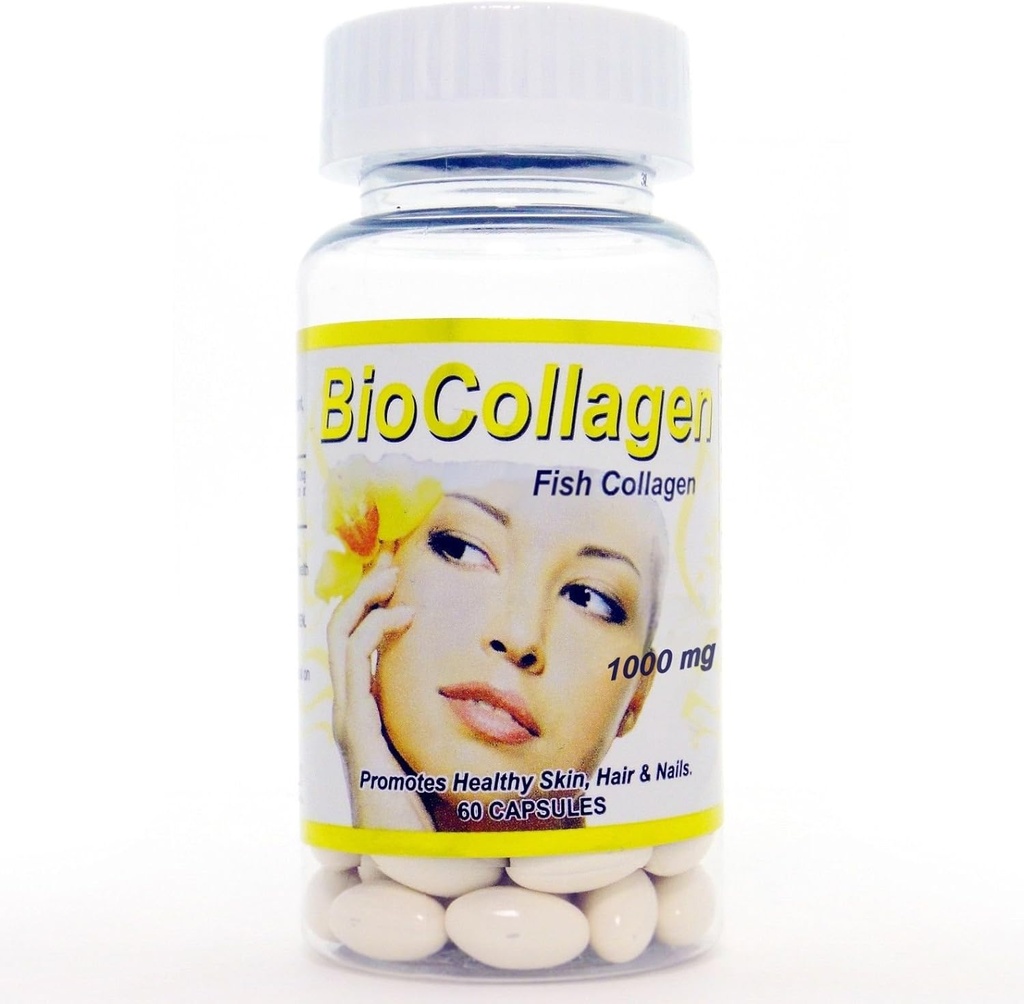 Biocollagène Bio Colagène Colageno Vitamine C Anti-vieillissement des cheveux de peau Os 1000mg