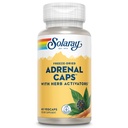 SOLARAY Caps adrénaux, congelés - Aide au mieux-être Cocktail adrénal avec activateurs d'herbe Eleuthero, Gotu Kola, Licorice et Clove - Verifié en laboratoire, garantie de 60 jours - 30 portions, 60 VegCaps