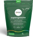 Centrum Supergreens - Superfood Powder & Multivitamin pour les adultes – Poudre verte avec spiruline, champignons, prébiotiques et mélange d'enzyme – 30 jours d'approvisionnement