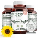 Lécithine de tournesol naturel Nutra 2000 mg supplément, soutient l'allaitement maternel mamans avec duct Relief Plugged, foie et cerveau santé booster, sans soja, sans OGM, sans gluten, 120 softgels (2 pack)