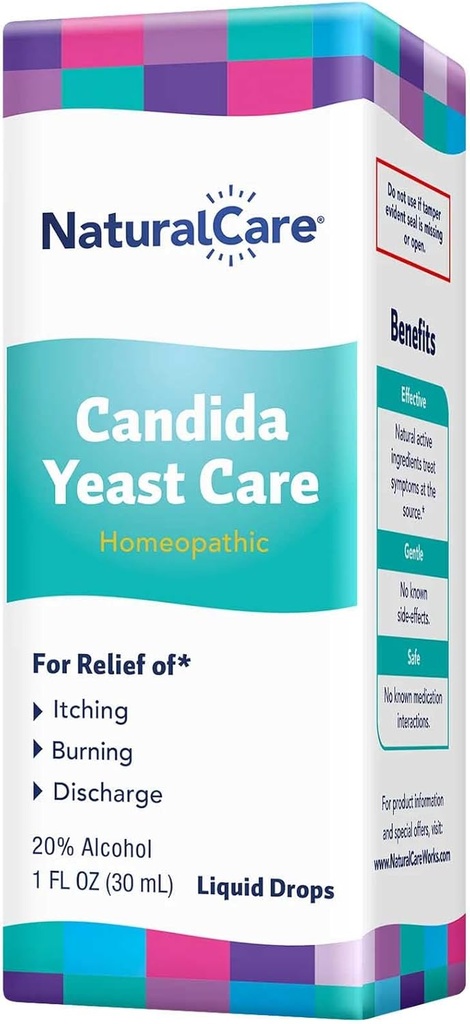 Soins naturels de la levure Candida, gouttes liquides homéopathiques, 1 fl. oz