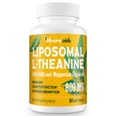 Supplément L-Theanine 800mg avec GABA et Magnésium Glycinate - Composé naturel, sommeil et relaxation (60 Softgels)
