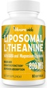 Supplément L-Theanine 800mg avec GABA et Magnésium Glycinate - Composé naturel, sommeil et relaxation (60 Softgels)