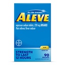 Aleve Pain Reliever & Fever Reducer Gelcaps, Naproxen Sodium, Céphalées et anti-douleur, pour les adultes et les enfants de 12 ans et plus, 90 Nombre