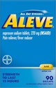 Aleve Pain Reliever & Fever Reducer Gelcaps, Naproxen Sodium, Céphalées et anti-douleur, pour les adultes et les enfants de 12 ans et plus, 90 Nombre