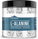 Éléments terriens L-Alanine 200 Capsules, pures et non diluées, sans additifs
