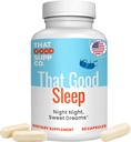That Good Supp Co - That Good Sleep Night Time Sleeping Aid for Adults - Soutient le sommeil profond - Aide à soulager le stress, Améliore l'humeur - Supplément de sommeil pour les adultes Extra Strength - Made in USA