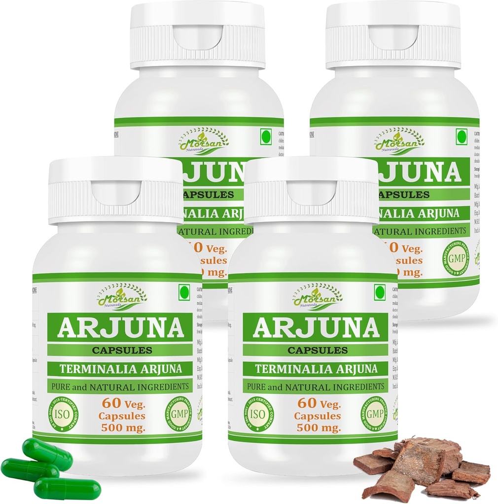 Herbal Terminalia ARJUNA (Arjuna) Capsules d'extraits de plantes naturelles et pures.