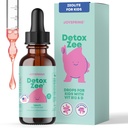 JoySpring DetoxZee Zeolite gouttes pour les enfants – Clinoptilolite avec vitamine D3 et Cyanocobalamine vitamine B12 – Fleur de baie naturelle liquide