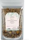 Starwest Botanicals Fleurs de camomille biologique entières - Feuilles de feuilles séchées pour thé, lotions à base de plantes, et cuisson, Source d'Egypte, Certifié Kosher, Non-OGM - 4 oz Pouch
