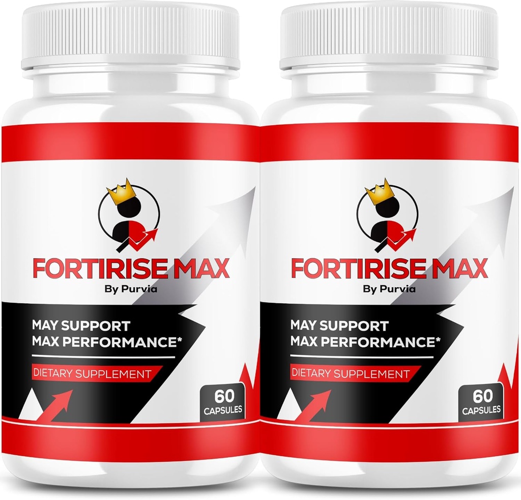 (2 Pack) Fortiris Max - Fortiris Max Pills Formule de force maximale, Fortiris Maxx Soutien général en matière de bien-être Vitamine Supplement Review, Fortiris Capsules, Fortiris Ultra Advanced (120 Capsules)