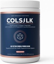 SRILabs ColSilk Poudre de collagène hydrolysée non aromatisée avec colostrum et polypodium - Peau, cheveux, ongles, Gut Health et soutien articulaire - 1 scoop par jour