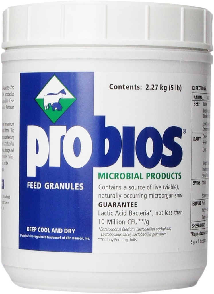 VETS PLUS Probios Feed Granule pour Chevaux, 5-Pound