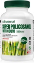 Super Policosanol de canne à sucre 80 mg avec CoQ10 30 mg, 120 capsules végétales, soutien du coeur et du cholestérol, alimentation de 4 mois, non-OGM, sans gluten