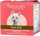 Herbsmith Pure Krill - Wild-Caught Antarctique Krill - Juste 1 ingrédient - Astaxanthine pour chiens - Omega 3 prêt à l'emploi – Alternative à l'huile de krill pour chiens - 150g
