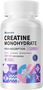 Capsules monohydratées de créatine -3 Capsules de créatine par portion, 2500mg, sans gluten, 90 Capsules