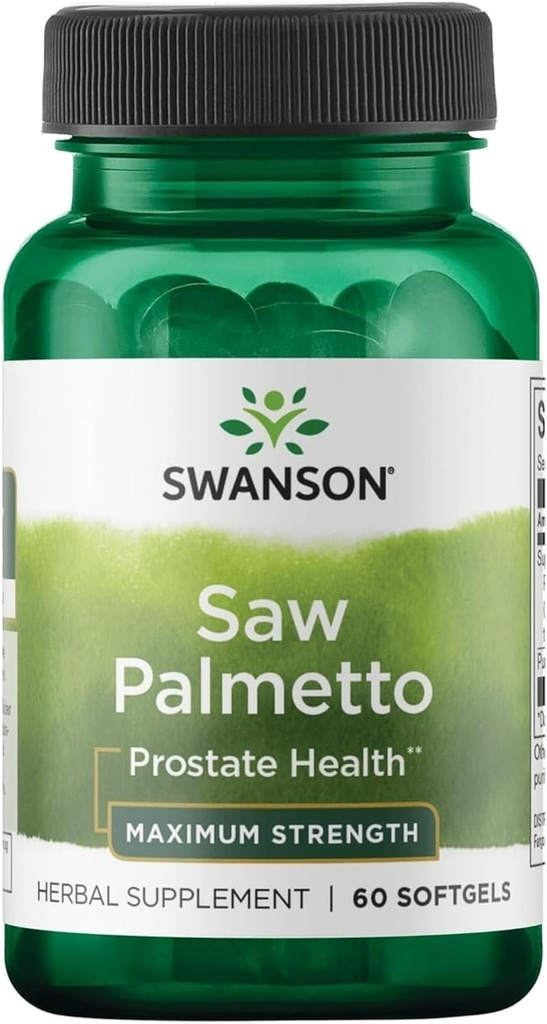 Swanson Saw Palmetto 320 Milligrammes 60 Sgels