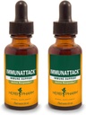 Herb Pharm Immunattack Formule à base de plantes liquides pour le support du système immunitaire - 1 once (FIMAT01) (paquet de 2)