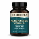 Dr. Mercola Niacinamide Vitamin B3-50 mg per Tablet - Supports Metabolic Health - Non-Flushing - Mini Tabs - Non-GMO, Gluten-Free & Soy-Free - 270 Servings (90 Tablets)