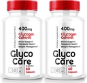 (2 Pack) Glyco Care Capsules, Glyco Care Advanced Blood Support Supplement, Glyco Care Health Support Pills, formule de force maximale pour le bien-être général, toutes les évaluations GlycoCare naturelles (120 capsules)
