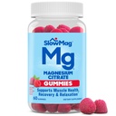 Gommies de citrate de magnésium SlowMag - Soutient la santé musculaire, la récupération et la relaxation, naturel Berry Aromatisé, 60 comte