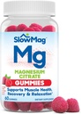 Gommies de citrate de magnésium SlowMag - Soutient la santé musculaire, la récupération et la relaxation, naturel Berry Aromatisé, 60 comte