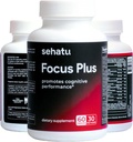 Focus Plus Enhancer de performance cognitive avec N-acétyl L-Tyrosine, DMAE Bitartrate, GABA, Acide glutamique.