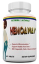 HEMOAWAY Vitamines hémorroïdes naturelles. Piles & Anal Fissure Relief. 60 comprimés