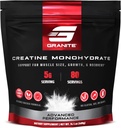Monohydrate de granite créatine, soutient la force, l'endurance et la récupération musculaire, la créatine pour les hommes et les femmes, sans soja, sans lait, sans gluten (80 portions)