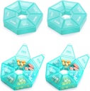 Organisateur hebdomadaire Grande boîte à pilules de 7 jours Organisateur Daily Medicine Case for Vitamine Fish Oil Pills Suppléments Arthrite Friendly