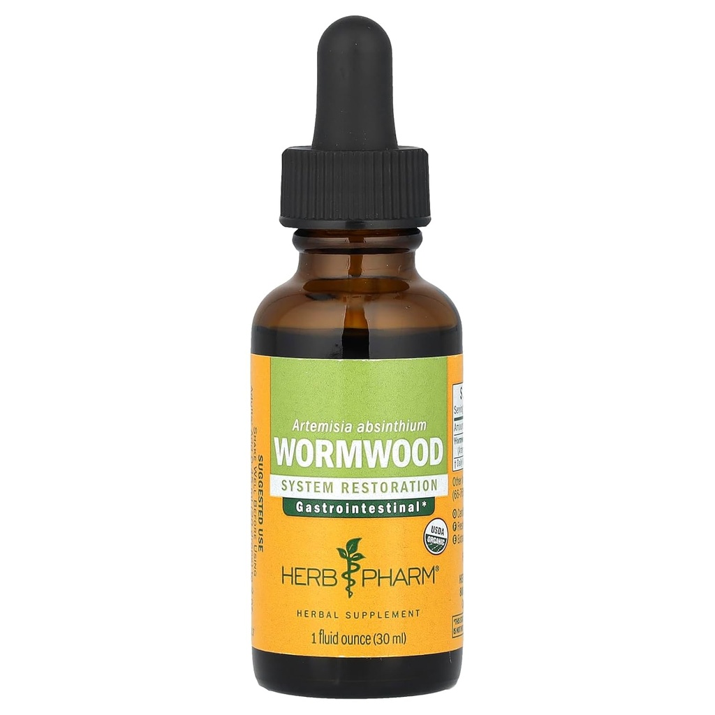 Herb Pharm Organic Wormwood Extract, 1 Fz
