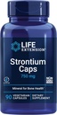 Prolongation de vie Stontium Caps, Trace Mineral pour le soutien avancé de la santé des os, sans gluten, non-OGM, végétarien, 90 capsules