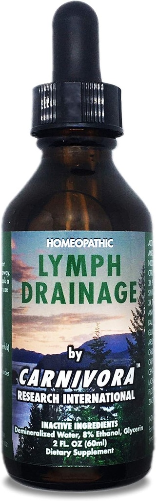 Carnivora - gouttes de drainage de lymphe - Stimule et nettoie votre système lymphatique – Flushes déchets cellulaires, stimule l'énergie, combat l'échappement. 2 Fl Oz (paquet de 1)