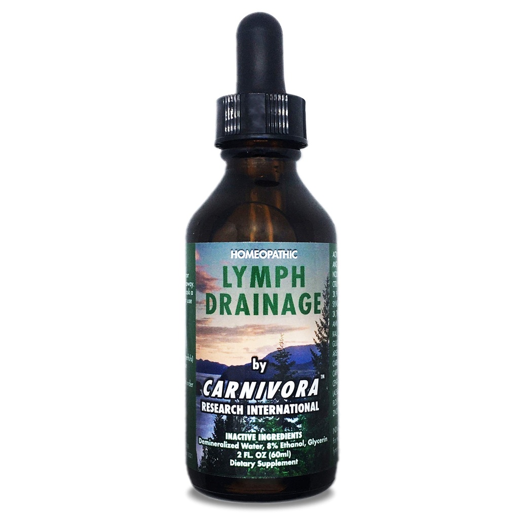 Carnivora - gouttes de drainage de lymphe - Stimule et nettoie votre système lymphatique – Flushes déchets cellulaires, stimule l'énergie, combat l'échappement. 2 Fl Oz (paquet de 1)